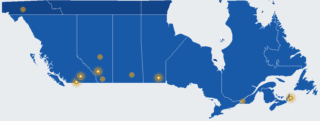 Watershed active and pipeline markets across Canada